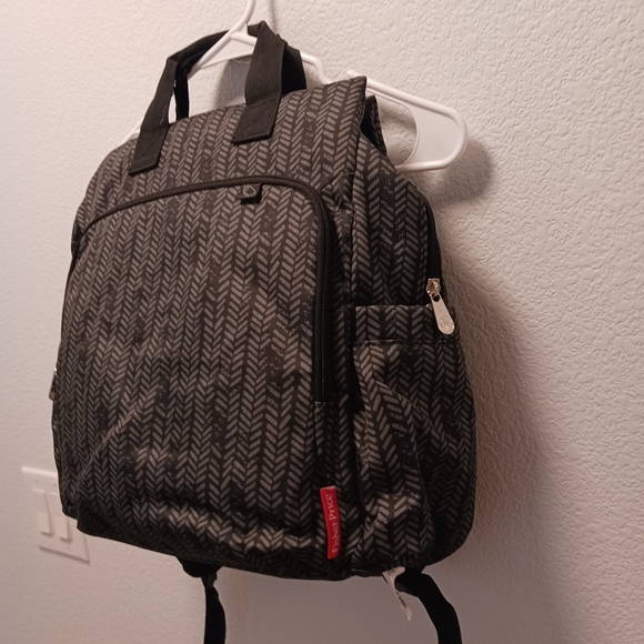 Fisher-Price Other - Fisher-Price Diaper Bag Backpack Grey/Black